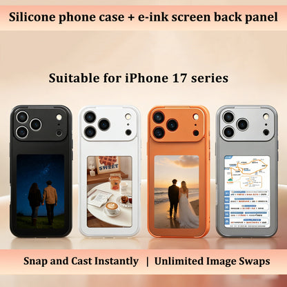 HD 4-Color E-lnk Screen AI Phone Case for iPhone 17 / Pro / Max|غطاء هاتف ذكي بشاشة حبر إلكتروني ملونة HD بأربعة ألوان