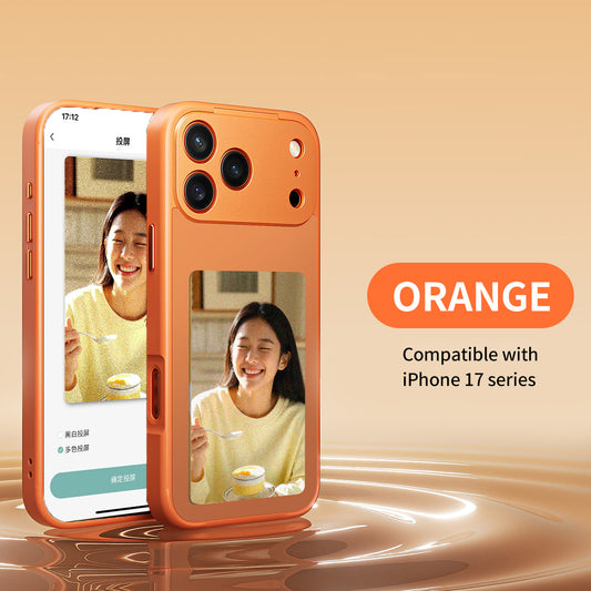 HD 4-Color E-lnk Screen AI Phone Case for iPhone 17 / Pro / Max|غطاء هاتف ذكي بشاشة حبر إلكتروني ملونة HD بأربعة ألوان