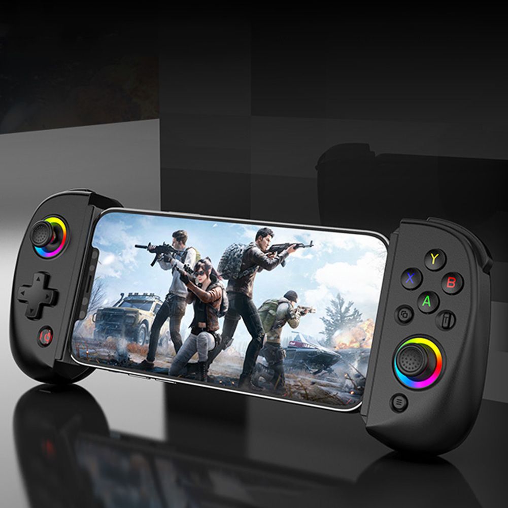 Mobile Gaming Controller RGB Light Phone Stretching Gamepad | وحدة تحكم الألعاب المحمولة