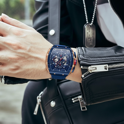 Mini Focus Fashion Hollow Big Dial Watch | ساعة ميني فوكس العصرية ذات المينا الكبيرة المجوفة