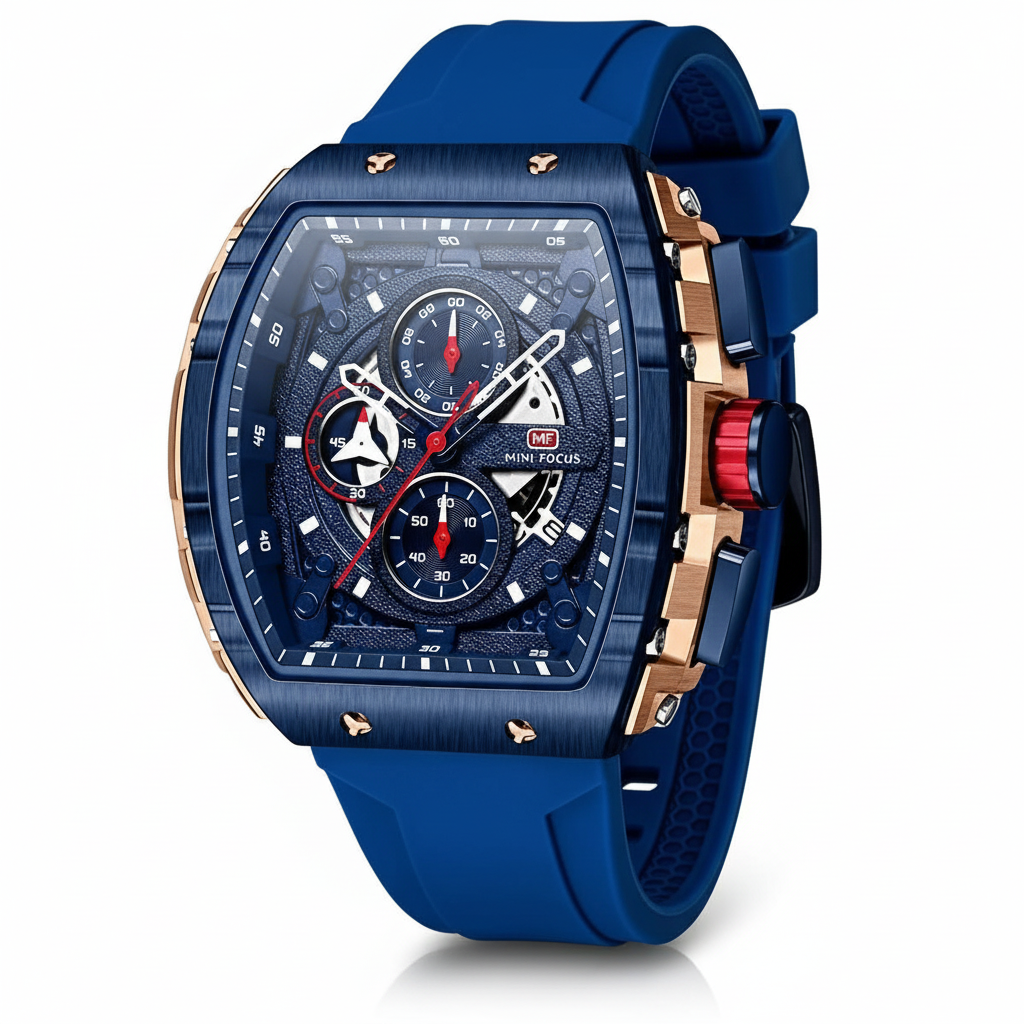 Mini Focus Fashion Hollow Big Dial Watch | ساعة ميني فوكس العصرية ذات المينا الكبيرة المجوفة