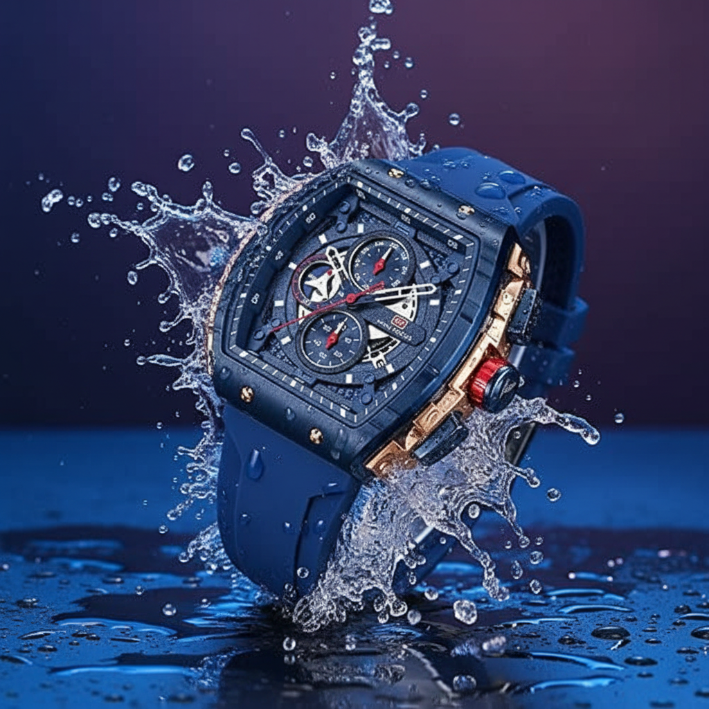 Mini Focus Fashion Hollow Big Dial Watch | ساعة ميني فوكس العصرية ذات المينا الكبيرة المجوفة