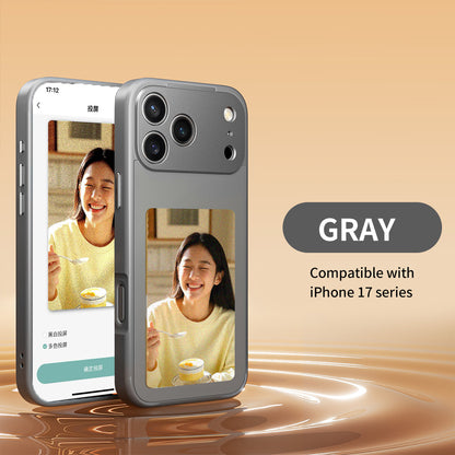 HD 4-Color E-lnk Screen AI Phone Case for iPhone 17 / Pro / Max|غطاء هاتف ذكي بشاشة حبر إلكتروني ملونة HD بأربعة ألوان
